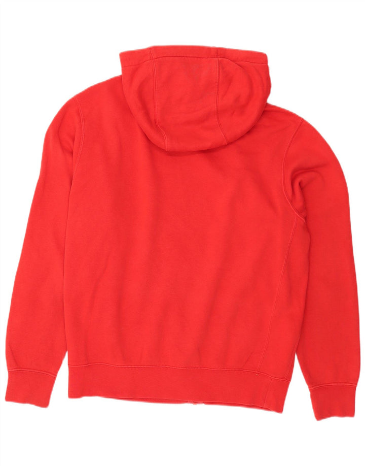 Nike Herren-Kapuzenpullover mit Reißverschluss, klein, aus roter Baumwolle