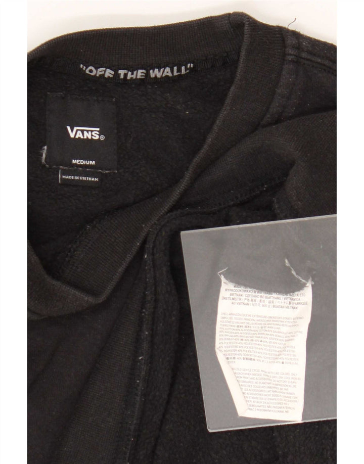 Vans Herren Grafik-Sweatshirt-Pullover aus mittelschwarzer Baumwolle