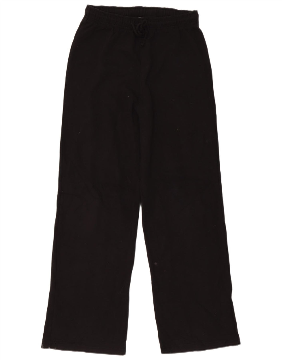 Zara Damen Trainingshose UK 12 Mittelschwarze Baumwolle