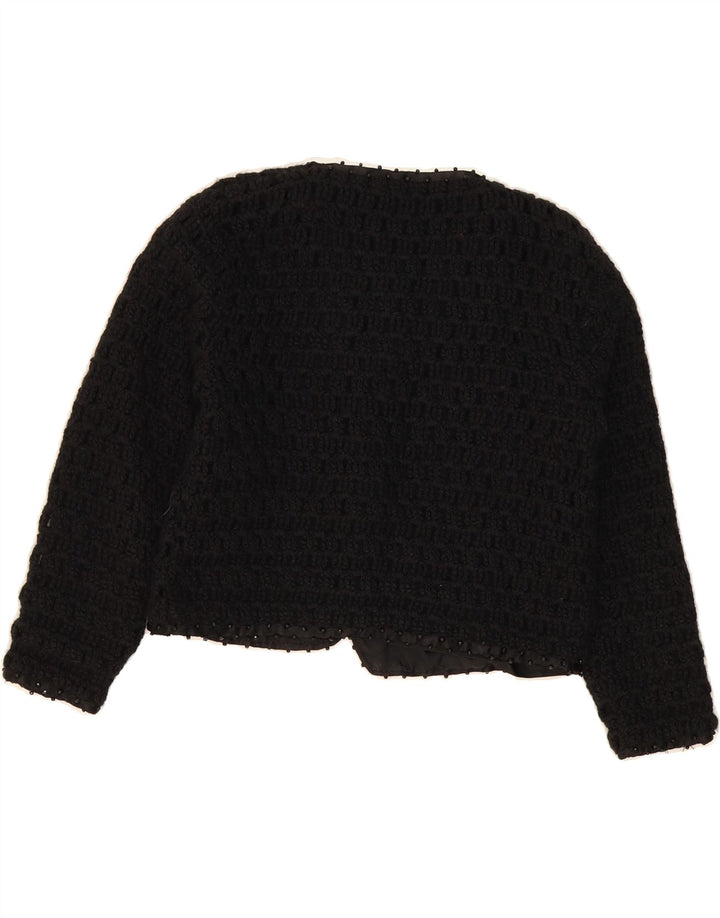 VINTAGE Womens 3/4 Sleeve Bolero Jacket UK 12 Medium Black Vintage Vintage and Second-Hand Vintage from Messina Hembry 