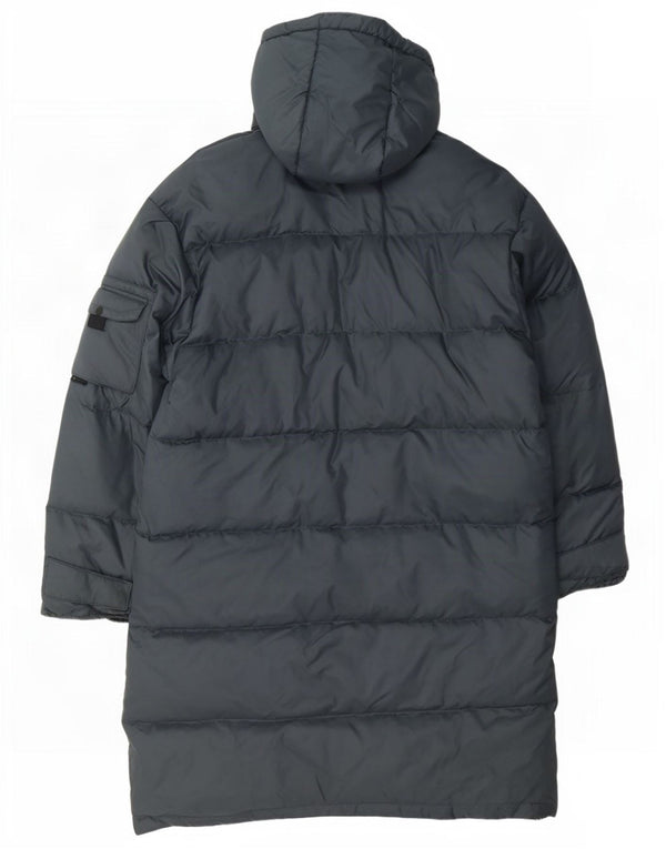 Diadora Mens Hooded Padded Coat UK 40 Large Navy Blue Polyamide