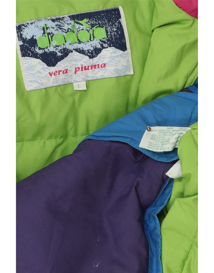 DIADORA Skijacke für Mädchen, 9–10 Jahre, groß, mehrfarbig, Farbblock