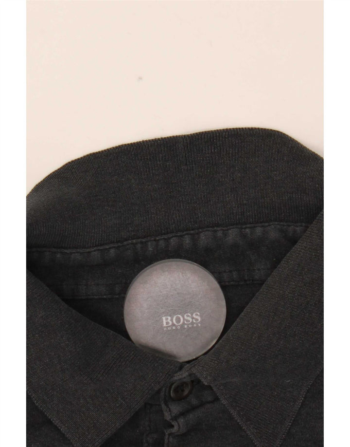 Hugo Boss Herren Langarm-Poloshirt 2XL Grau