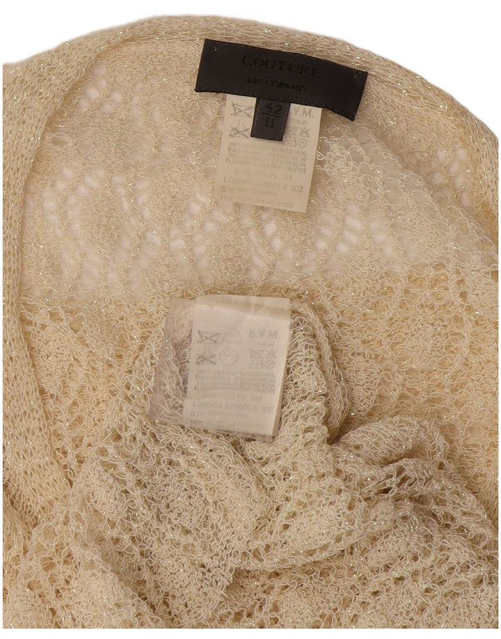 Durchsichtiger Damen-Cardigan von Les Copains IT 42 Medium Off White