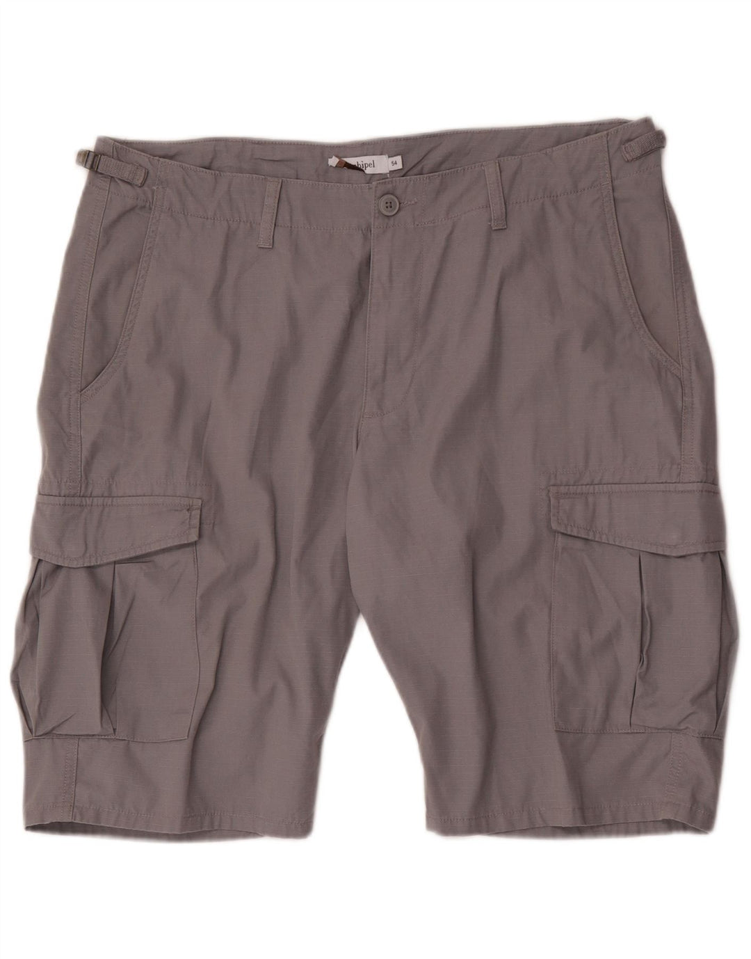 Conbipel Herren Cargo-Shorts IT 54 2XL W38 grau gestreift aus Baumwolle