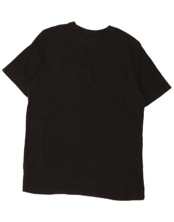 Puma Herren Grafik T-Shirt Top Mittelschwarz Baumwolle
