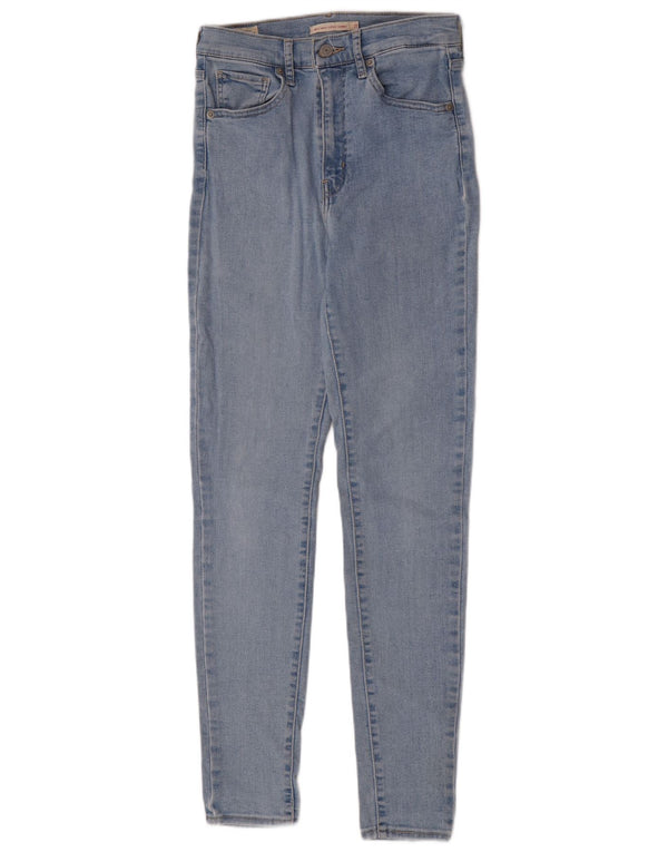 Levi's Damen Mile High Super Skinny Jeans W27 L30 Blaue Baumwolle