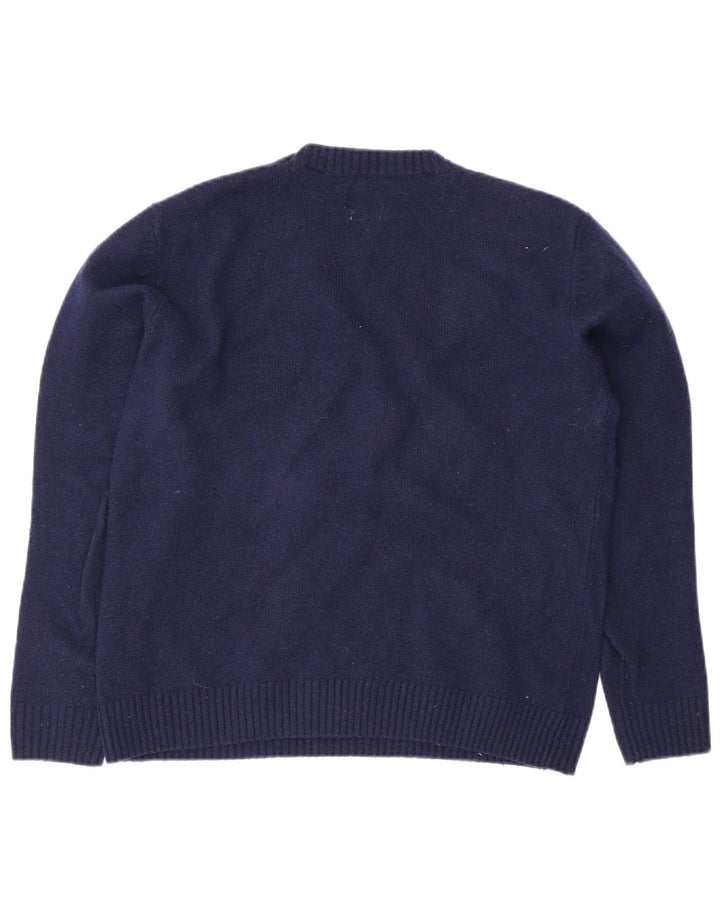 Levi's Damen-Pullover mit Rundhalsausschnitt, Standard-Passform, UK 14, mittleres Marineblau