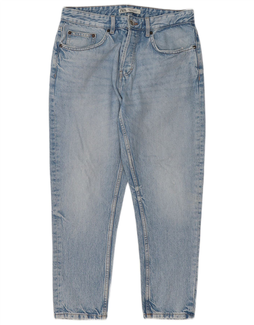 ZARA Mens Slim Jeans EU 42 Large W32 L25 Blue Cotton