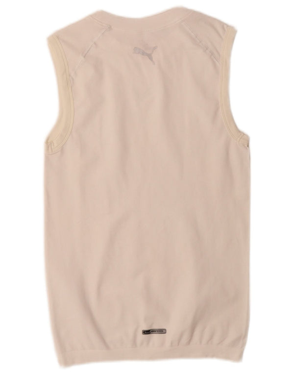 Puma Damen Weste Top UK 14 Large Weiß
