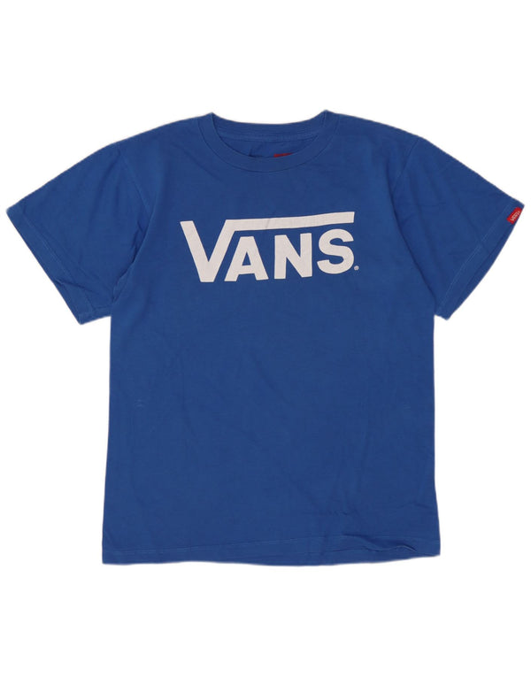 Vans Damen-T-Shirt mit klassischer Passform und Grafik, UK 6 XS, Blau