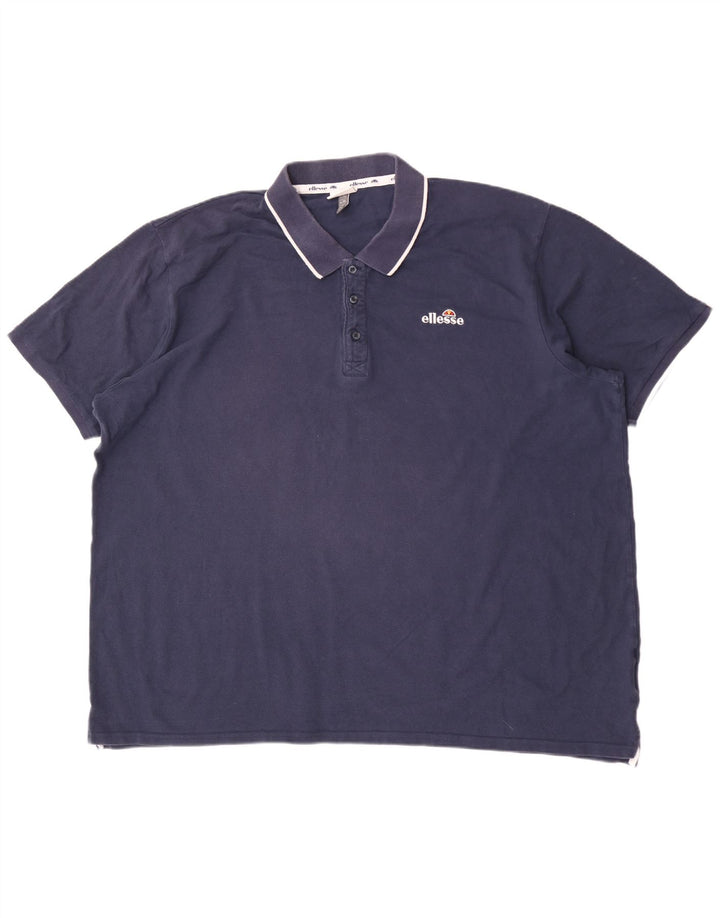 Ellesse Herren Poloshirt 3XL Marineblau Baumwolle