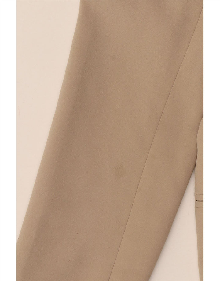 Benetton Damen 1-Knopf-Blazerjacke UK 12 Mittelbeige