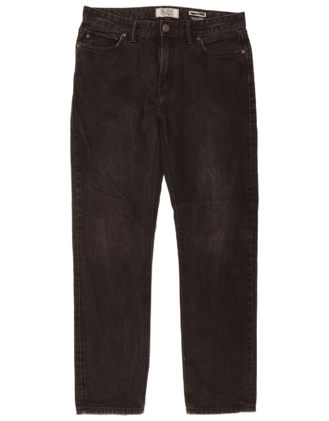 Fat Face Slim-Jeans für Damen, W34, L31, schwarze Baumwolle