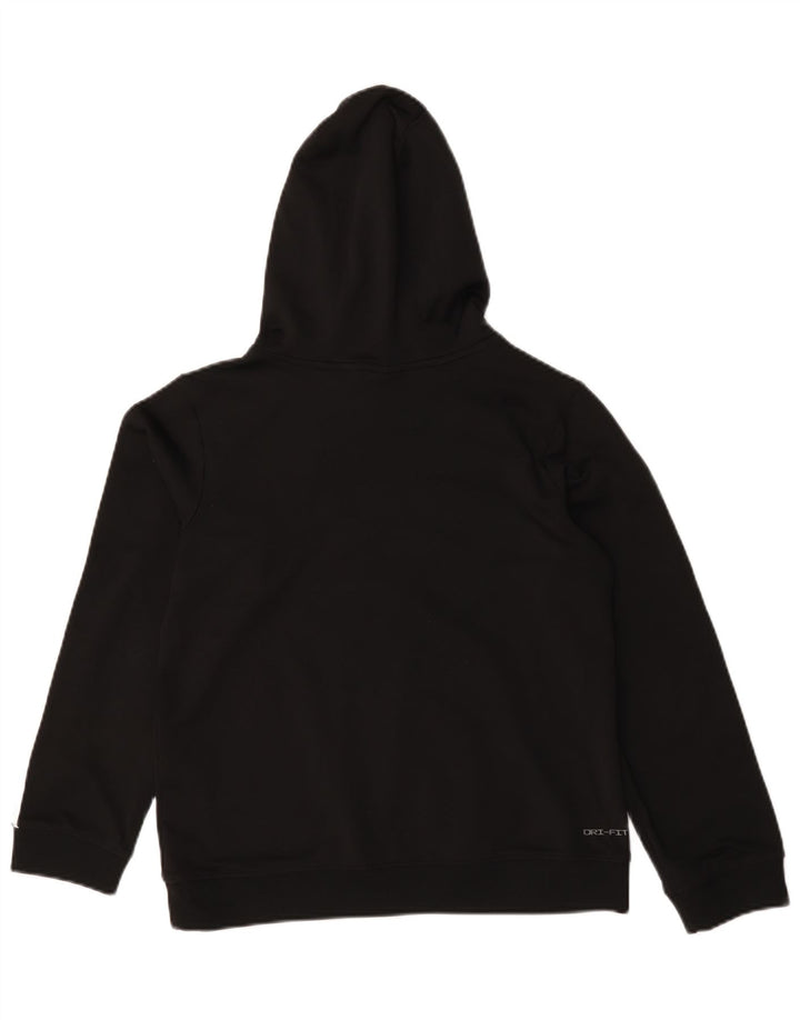 Nike Jungen-Pullover mit grafischem Kapuzenpullover, 12–13 Jahre, groß, schwarzes Polyester
