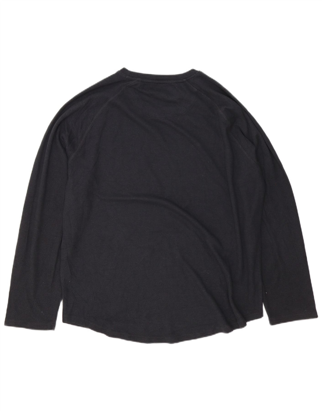 Crew Clothing Herren-Top, langärmelig, 2XL, schwarze Baumwolle