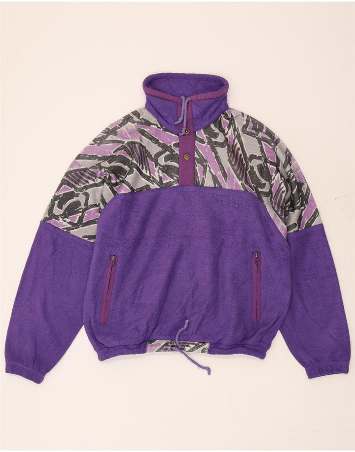 Sportful Herren-Fleecepullover mit abstraktem Muster IT 48 Mittelviolett