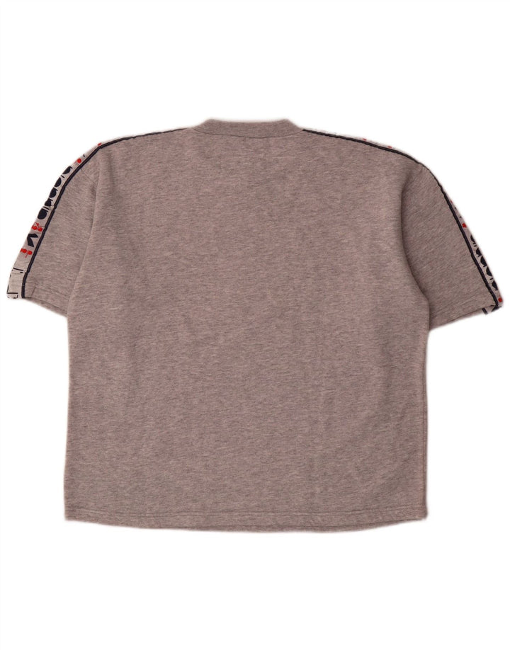 Diadora Herren Grafik-T-Shirt-Oberteil Mittelgrau