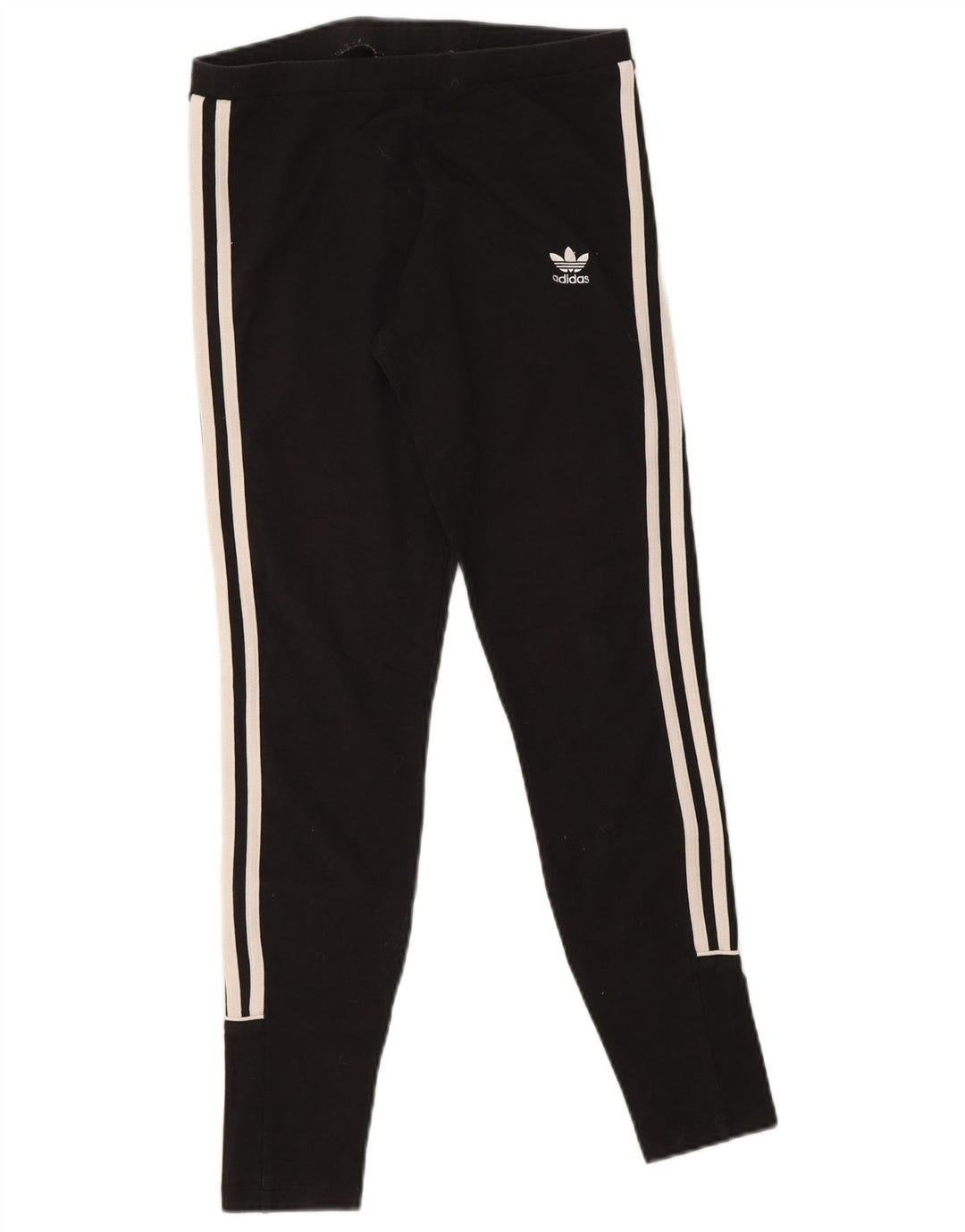 Adidas Damen Leggings UK 10 Small Schwarz Baumwolle