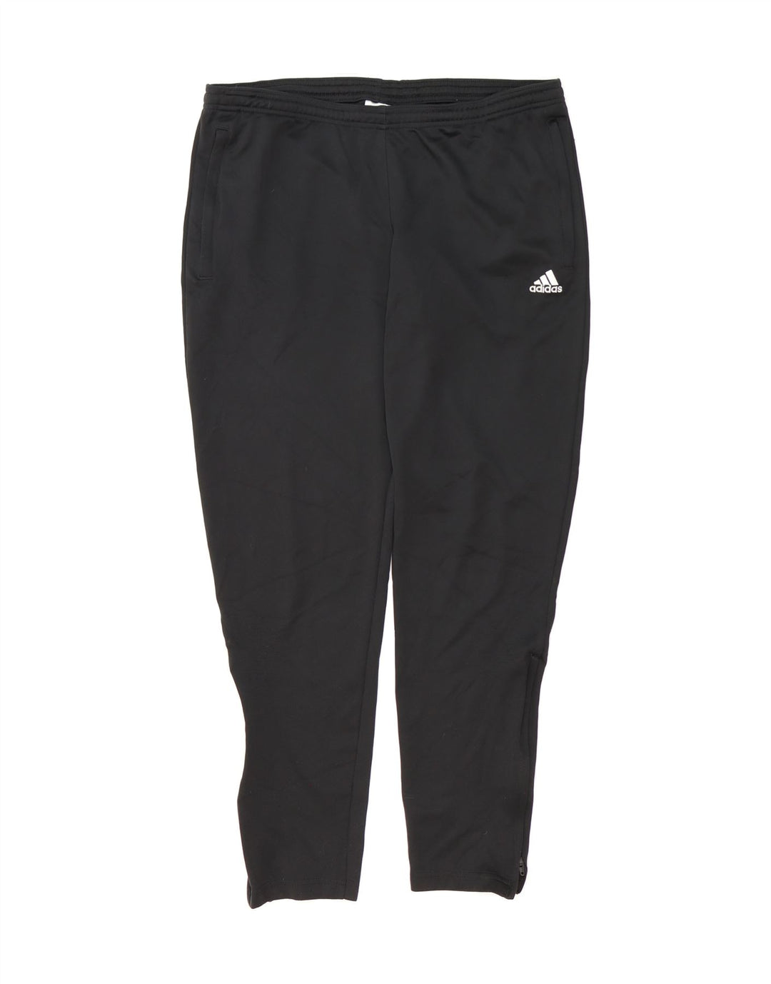 ADIDAS Womens Climalite Tracksuit Trousers UK 16/18 Large  Black Polyester Vintage Adidas and Second-Hand Adidas from Messina Hembry 