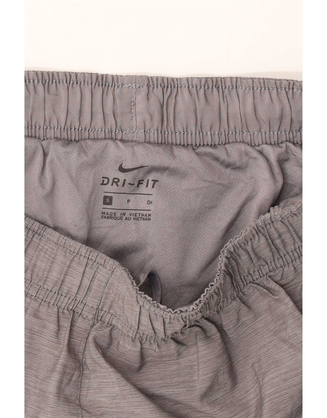 Nike Damen Sportshorts UK 8 Small Grau meliertes Polyester
