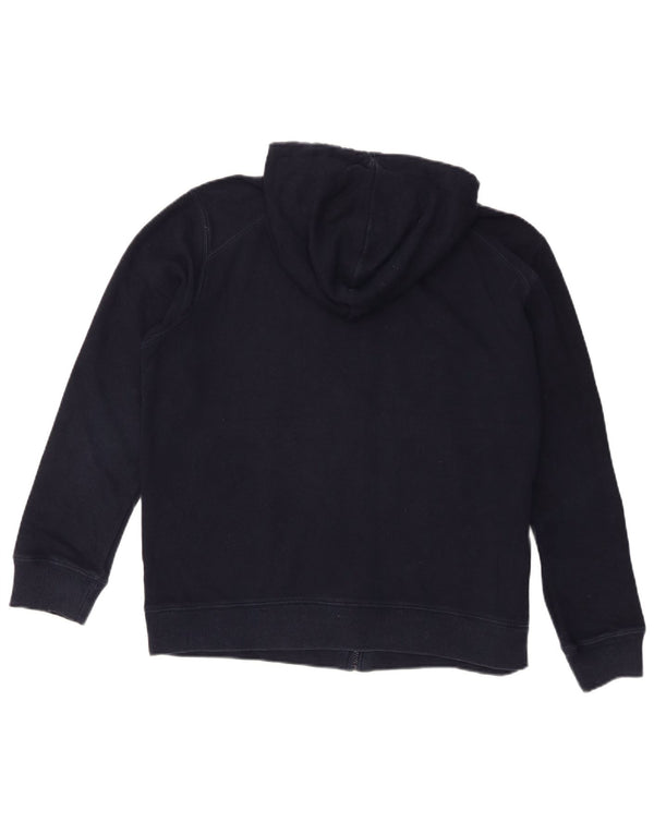 Marks & SPENCER Damen-Kapuzenpullover mit Reißverschluss, UK 16, Größe L, Marineblau, Baumwolle