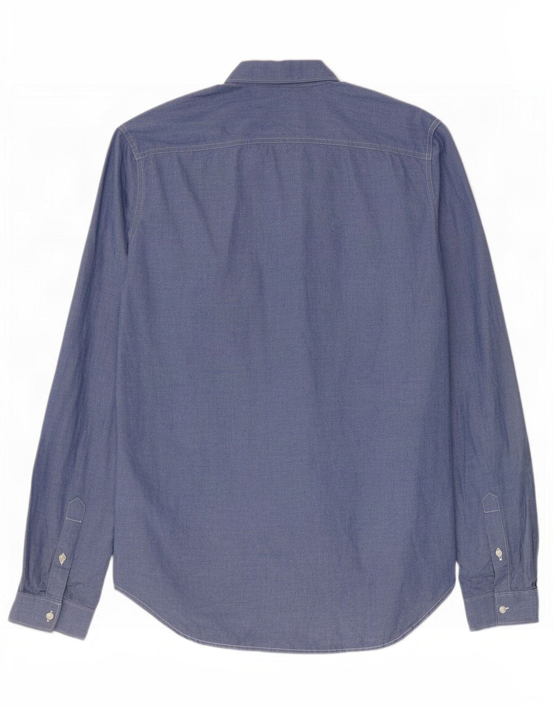 Superdry Herrenhemd XL, blaue Baumwolle