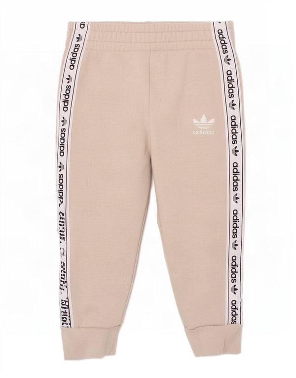 Adidas Baby-Jungen-Trainingshose mit Grafik, 18–24 Monate, Beige, Farbblock