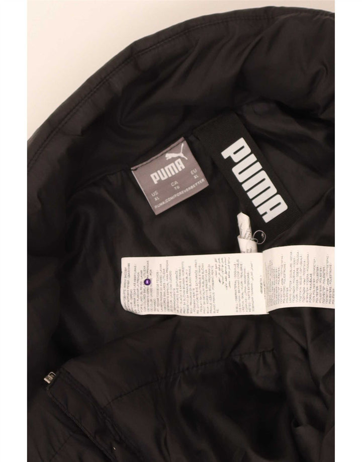 Puma Herren gepolsterte Jacke UK 42 XL Schwarz Polyester