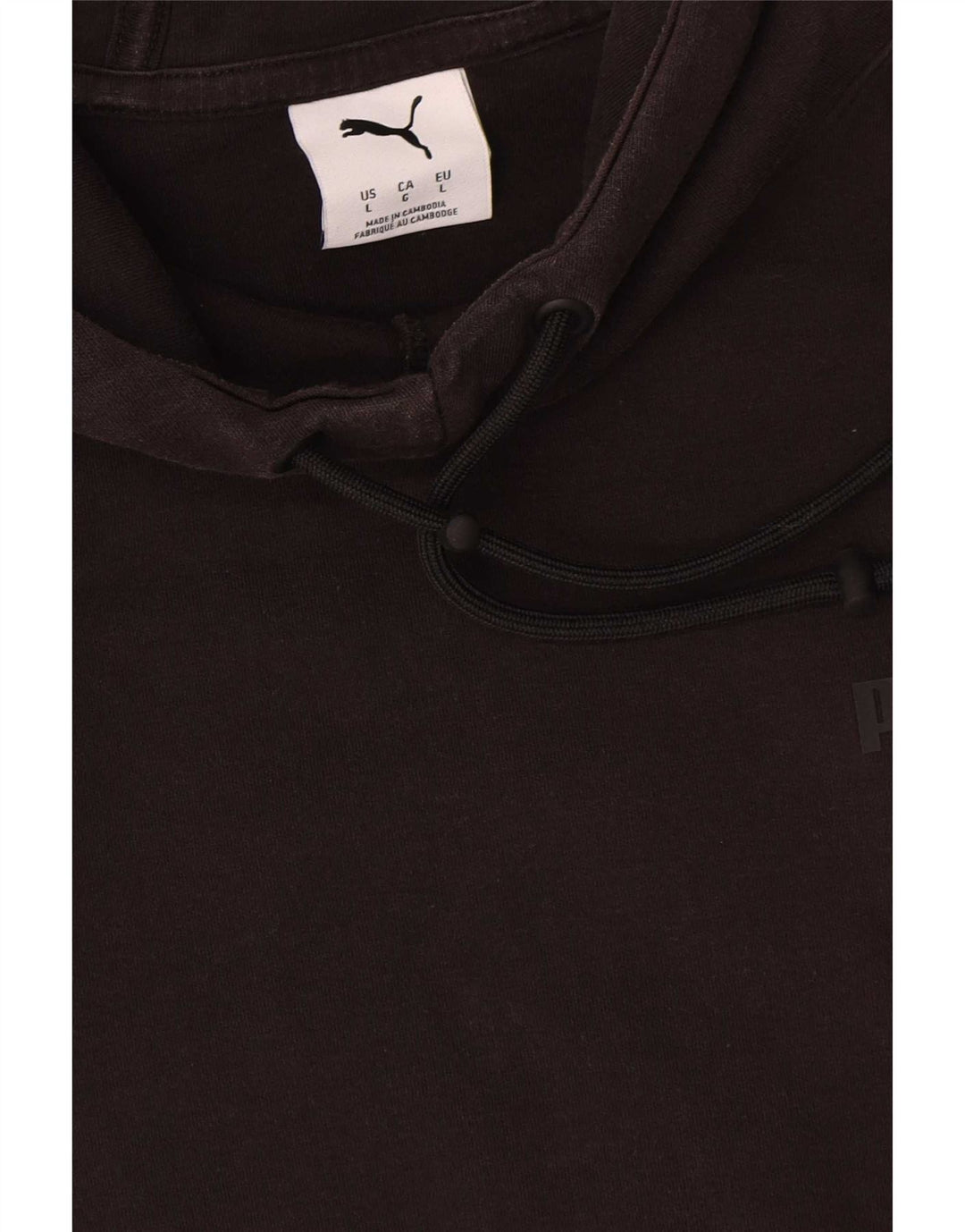Puma Herren Kapuzenpullover, groß, schwarze Baumwolle