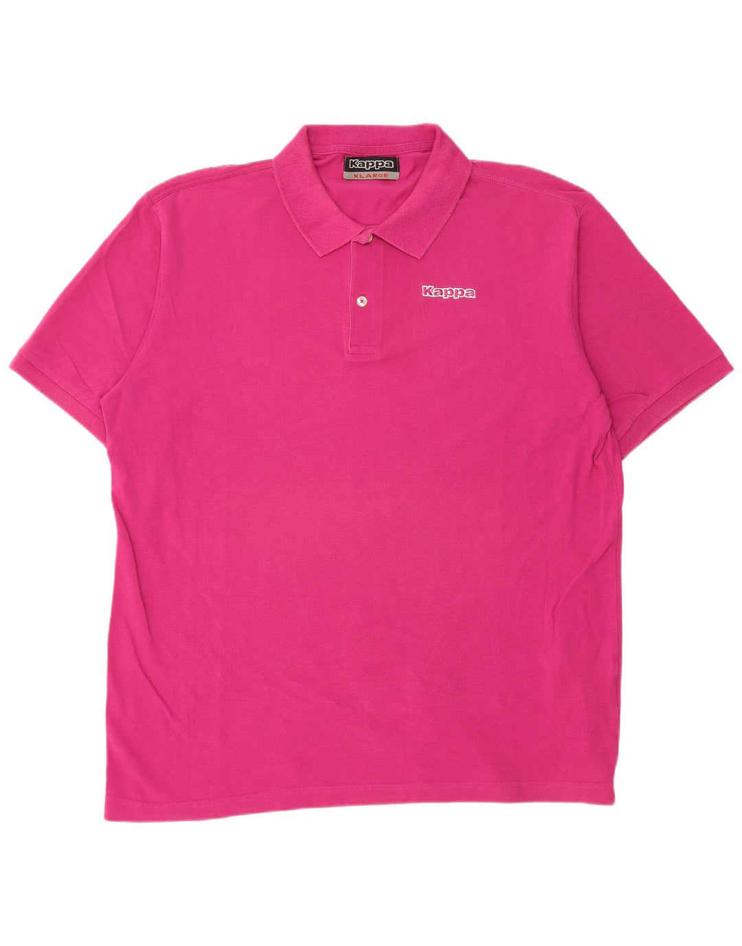 Kappa Herren Poloshirt XL Rosa Baumwolle
