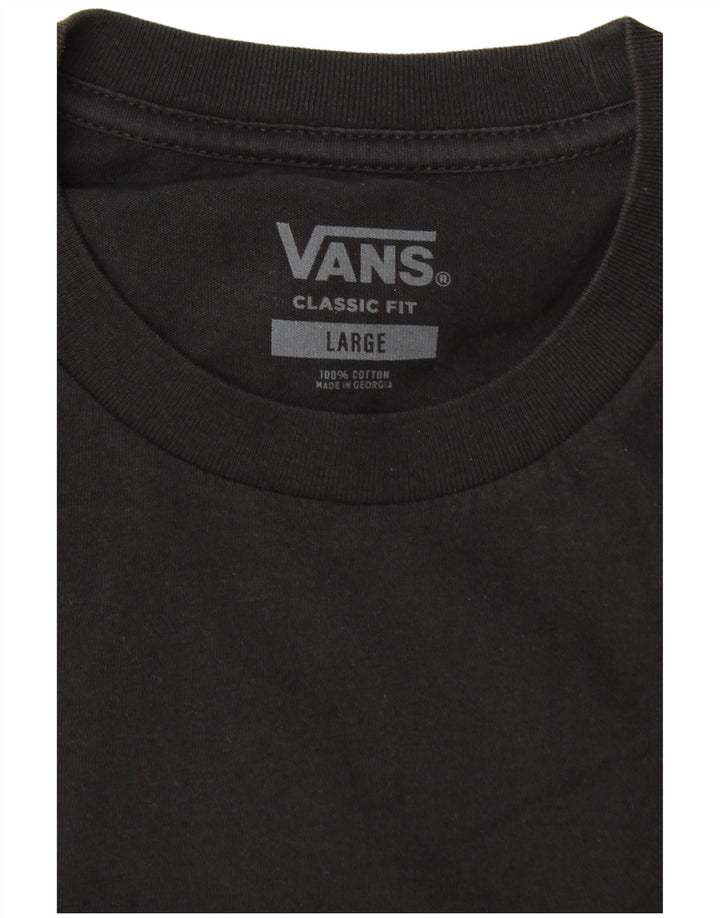 Vans Herren-T-Shirt mit klassischer Passform, groß, Schwarz, Farbblock