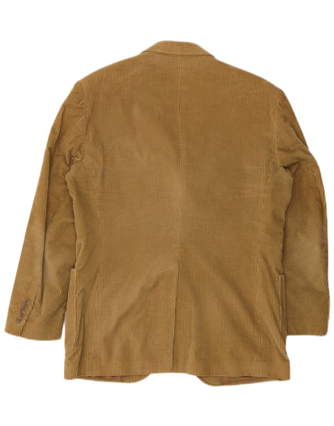 Paoloni Herren-Blazer aus Cord mit 3 Knöpfen, IT 50, große Beige-Baumwolle