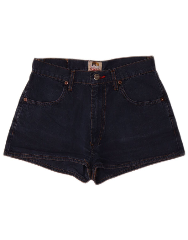 Fiorucci Damen Jeansshorts W26 Small Marineblaue Baumwolle