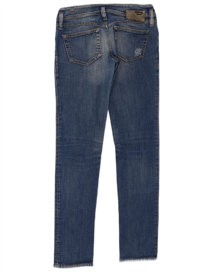 Diesel Damen Matic Distressed Slim Jeans W28 L32 Blau