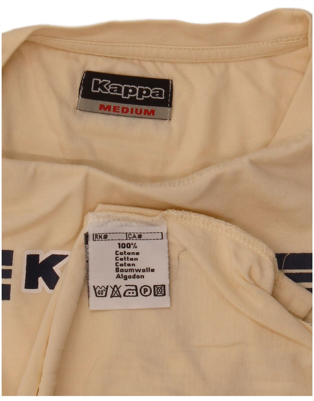 Kappa Herren-T-Shirt mit Grafik, mittelbeige Baumwolle