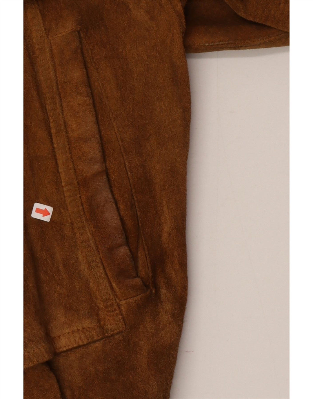 Les Boulevards Herren Wildleder Bomberjacke IT 54 2XL Braunes Leder