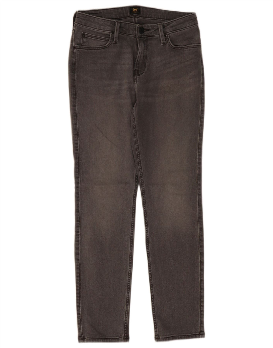 Lee Damen Elly Slim Jeans W28 L28 Graue Baumwolle