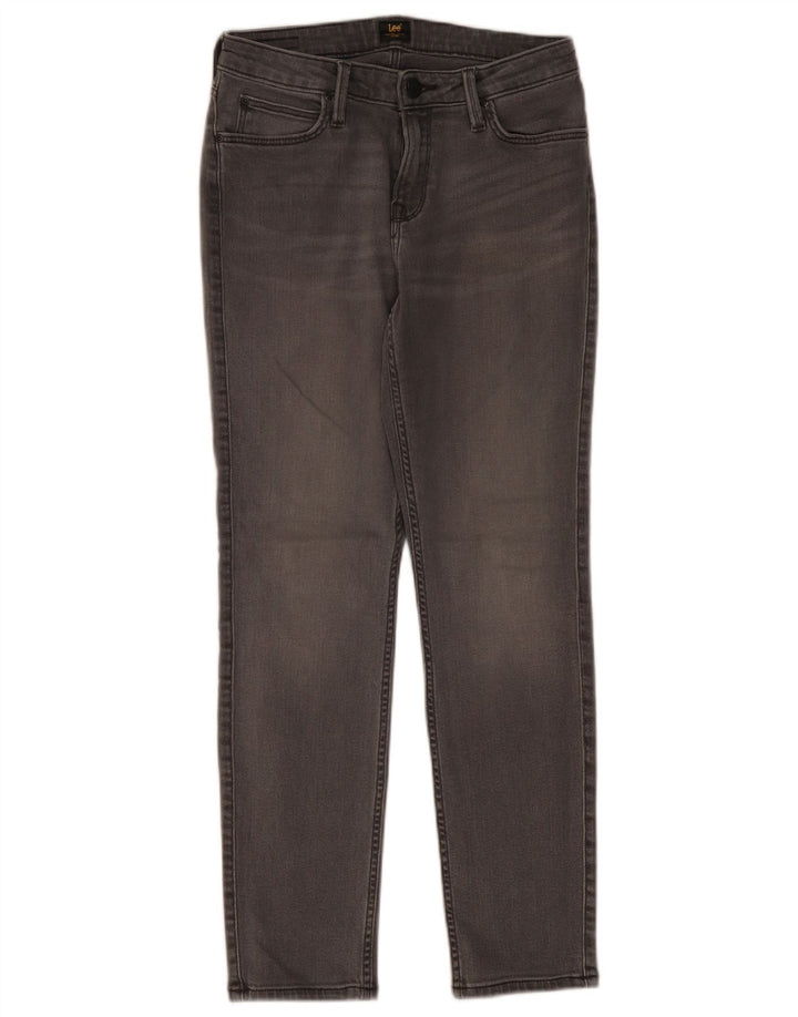Lee Damen Elly Slim Jeans W28 L28 Graue Baumwolle