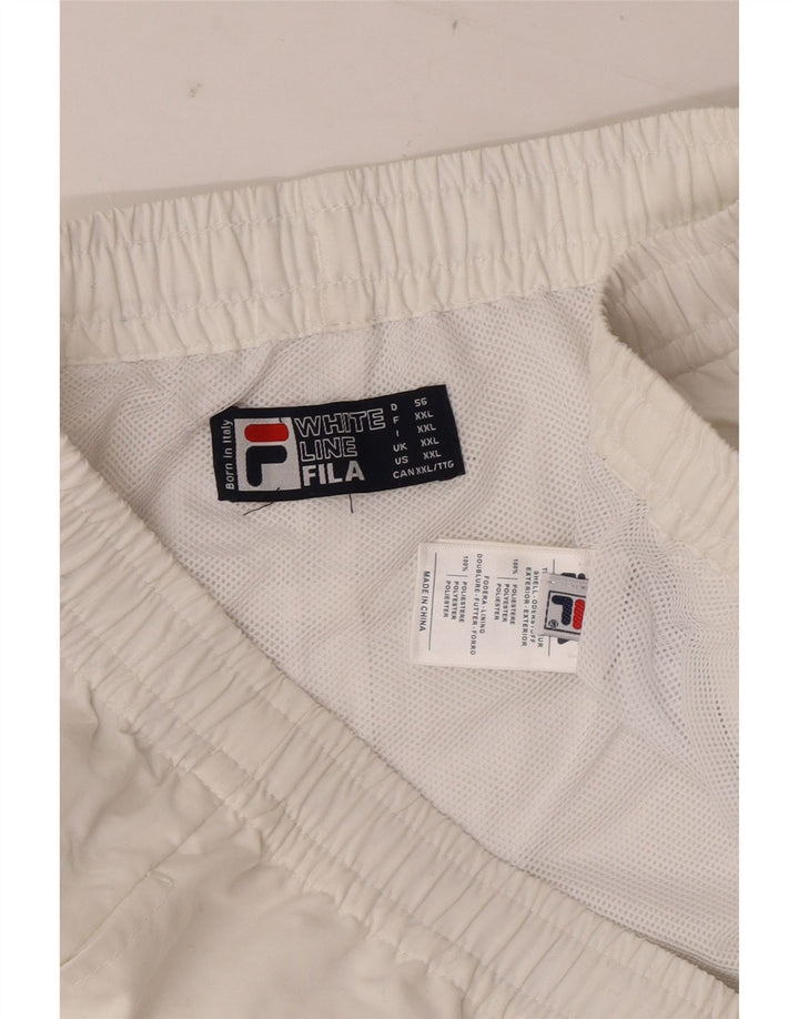 Fila Herren Sportshorts 2XL Weiß Polyester