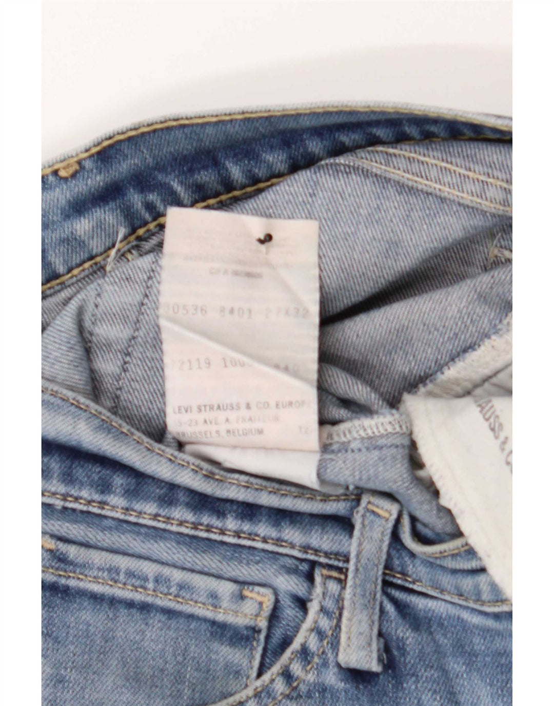 Levi's Damen Slim Jeans W27 L32 Blaue Baumwolle