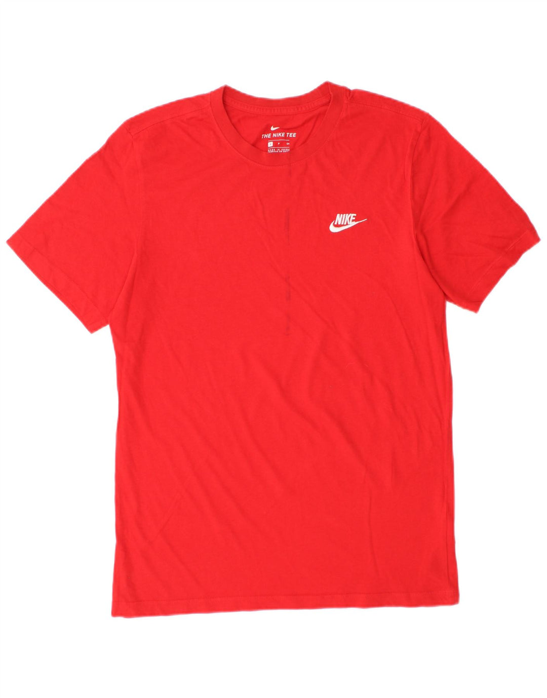 Nike Herren T-Shirt Top Small Rot Baumwolle
