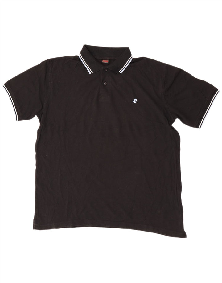 Invicta Herren Poloshirt XL Schwarz Baumwolle