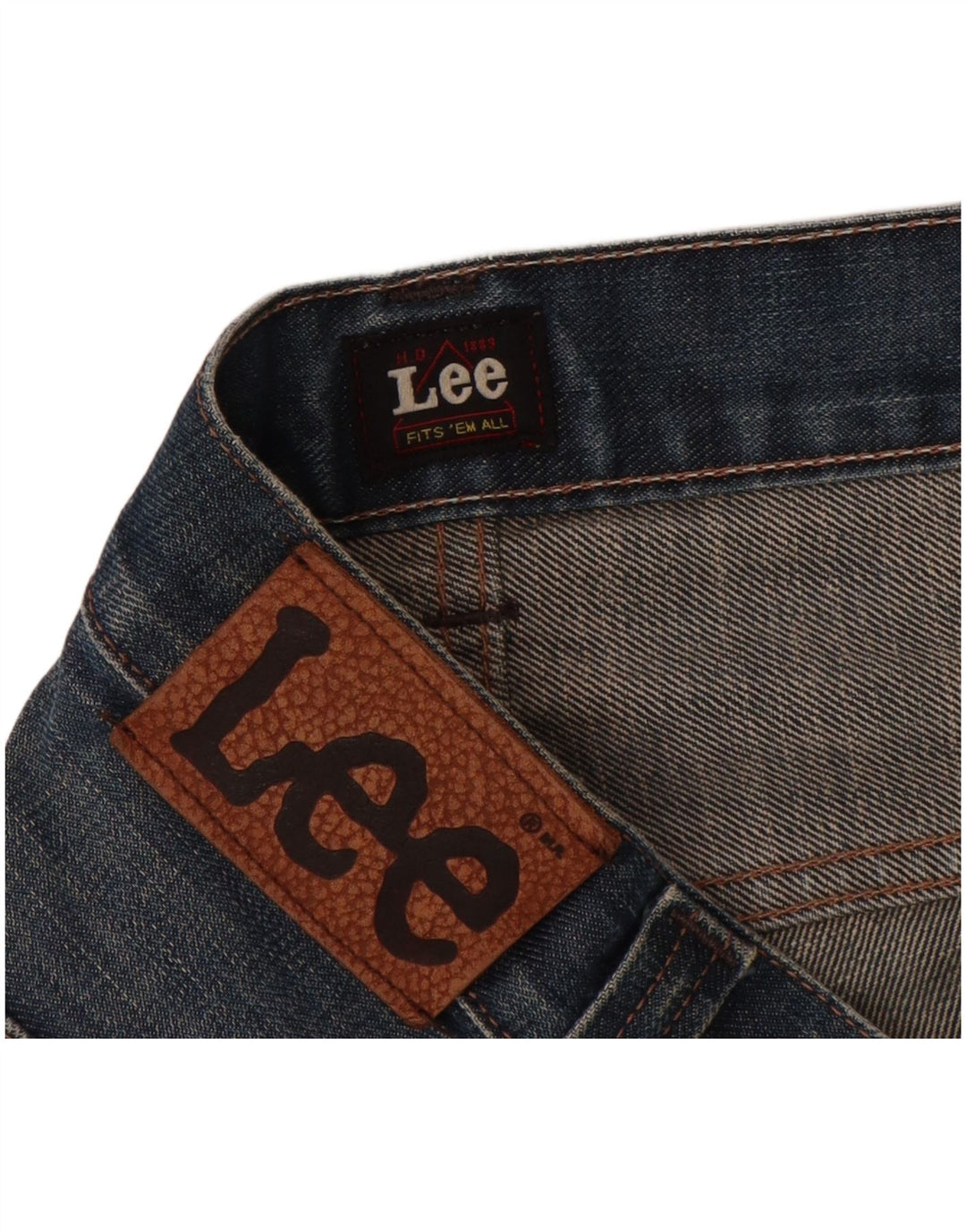 LEE Distressed Slim Jeans für Jungen, 11–12 Jahre, W26 L30, blaue Baumwolle