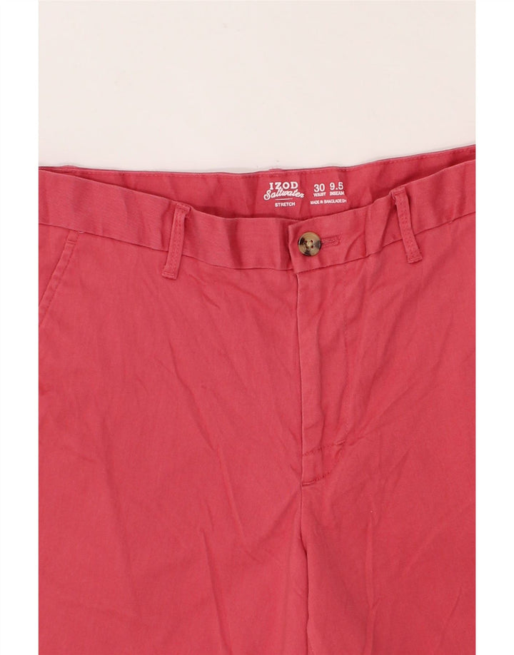 IZOD Mens Chino Shorts W30 Medium Pink Cotton Vintage Izod and Second-Hand Izod from Messina Hembry 