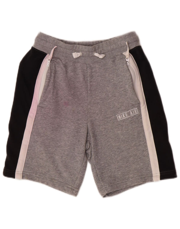 Nike Sportshorts für Jungen, 12–13 Jahre, Größe L, Grau, Farbblock