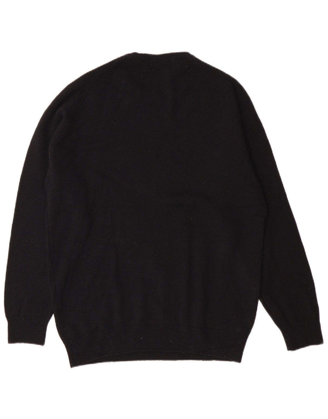 Marks & Spencer Herren-Pullover mit Rundhalsausschnitt, Größe S, schwarze Lammwolle