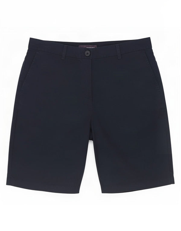 Marks & Spencer Damen Chinoshorts UK 10 Small W28 Marineblaue Baumwolle