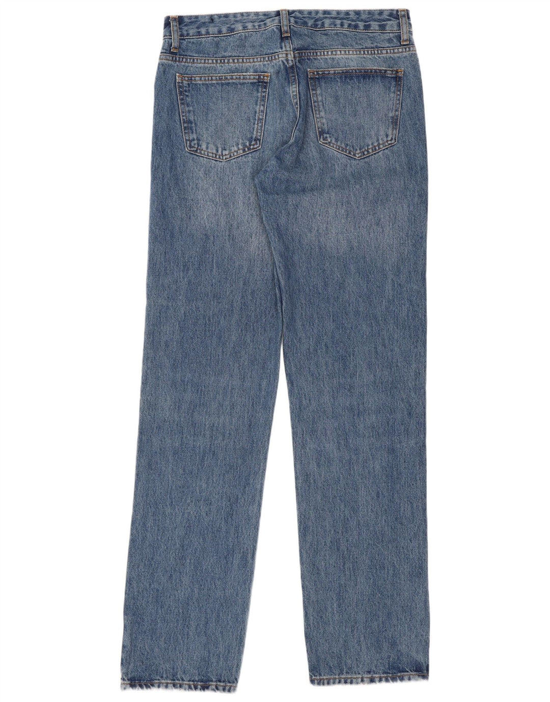 Zara Damen Straight Jeans EU 38 Small W28 L33 Blaue Baumwolle