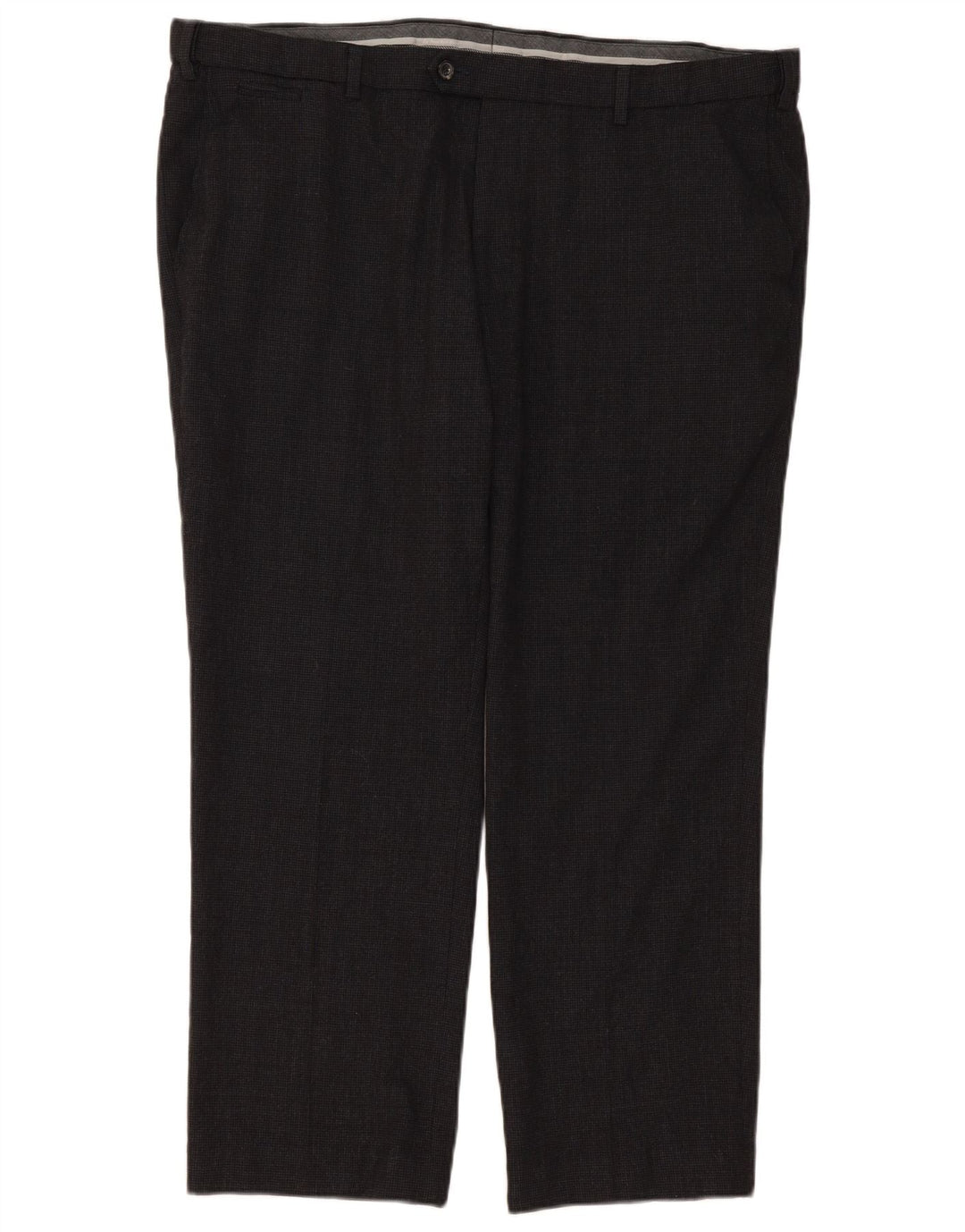 Marks & Spencer Herren-Anzughose mit maßgeschneiderter Passform, gerade, W42, L29, grau kariert